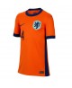 Günstige Niederlande Virgil van Dijk #4 Heimtrikot Damen EM 2024 Kurzarm